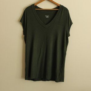 Merona Olive Green Stretch Women's Tee
